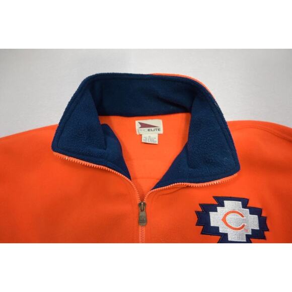 VTG 80's 90's Pro Elite Chicago Bears Full Zip Fleece Jacket Mens Size XL - Picture 10 of 14